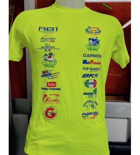 MAGLIA ICE COLL ZAMBOFISHING NEW 2020 COLORE GIALLO FLUO 