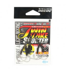 Assist Hook Misura 1/0 Amo Decoy DJ-80 Twin Pike Shorter