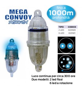 Luce Bolentino Profondo MEGA CONVOY Lumica Fino 1000 MT Luce 6 LED
