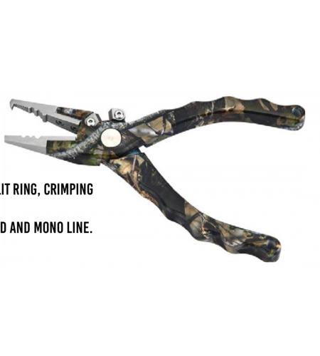 PINZA ALLUMINIO FRICHY X25A-6 COLORE BLACK SILVER APRI SPLIT RING