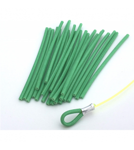 Protezione Terminale Traina Vinyl Verde 20 PZDIAMETRO MM 0,80