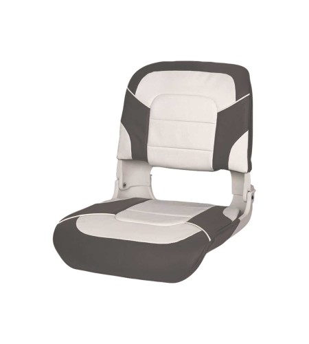 SEDILE IMBARCAZIONE IN TESSUTO SKY MODELLO FISHERMAN BIANCO GRIGIO SCURO MM 419 X 457 X H 495