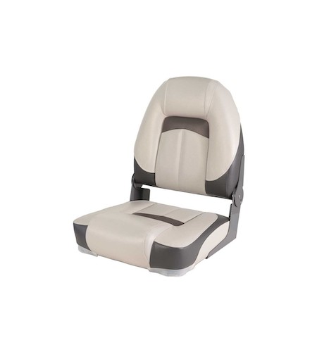 SEDILE IMBARCAZIONE IN TESSUTO SKY MODELLO PREMIUM SOFT BIANCO GRIGIO SCURO MM 457 X 482 X H 603