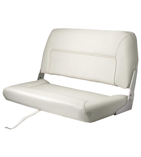 SEDILE IMBARCAZIONE IN TESSUTO SKY MODELLO MARINO 2 POSTI BIANCO MM 400 X 900 X H 440