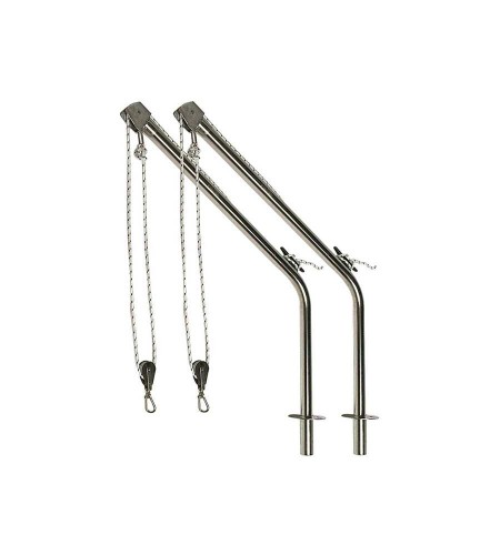 COPPIA GRUETTE ON DECK TUBO 40 MM H 60 PORTATA KG 170