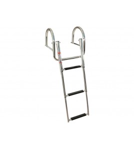 SCALETTE TELESCOPICHE UP CON PASSAMANO 3 GRADINI LARGA CM 26 H CM 89