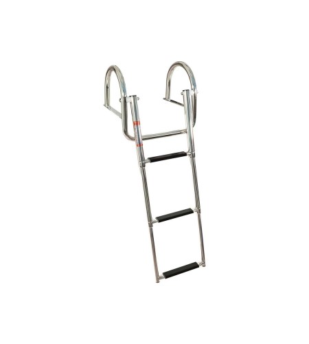 SCALETTE TELESCOPICHE UP CON PASSAMANO 4 GRADINI LARAG 26 H 115