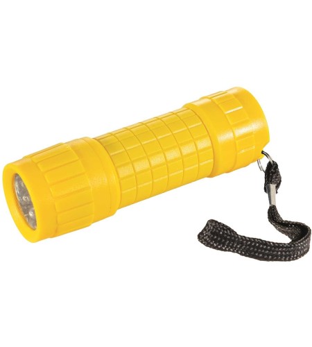 TORCIA LED PLASTIC FLASH COLORE GIALLO