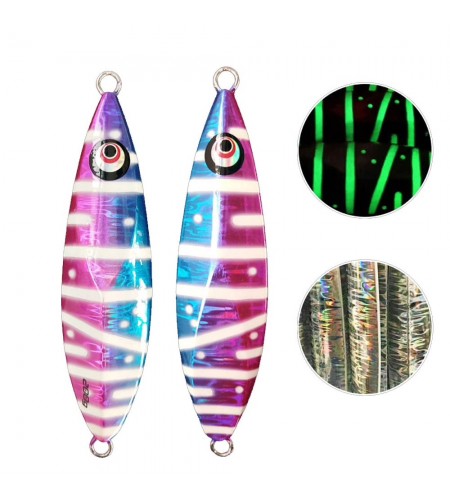 ARTIFICIALE SLOW JIGGING LURES ATS 150 GR BLUE PINCK GLOW