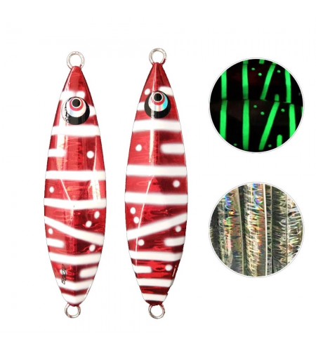 ARTIFICIALE SLOW JIGGING LURES ATS 150 GR RED GLOW
