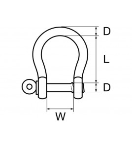 GRILLO OMEGA D MM 10 L MM 38 W MM 19 ACCIAIO ZINCATO