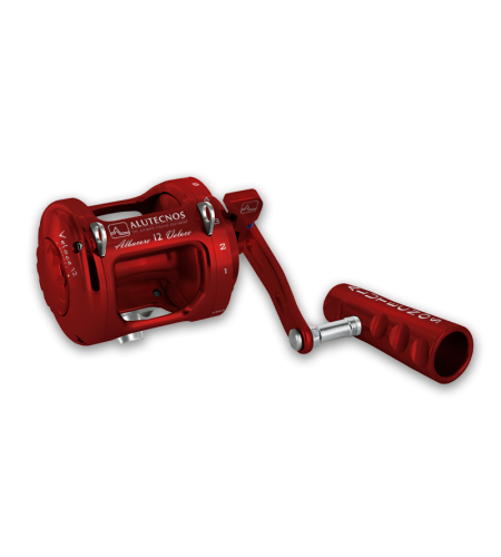 MULINELLO ALUTECNOS ALBACORE 12 V LBS COLORE ROSSO