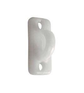 GANCETTO VERTICALE IN NYLON L 40 MM W 18 MM H 16 MM COLORE BIANCO