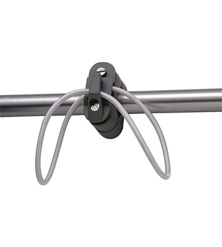 GANCETTO IN NYLON CON MORSETTO COLORE NERO
