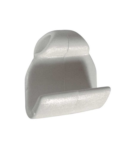 GANCETTO FLAT PER ELASTICI 6/8 X GOMMONE COLORE BIANCO