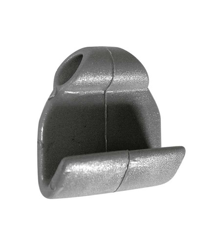 GANCETTO FLAT PER ELASTICI 6/8 X GOMMONE COLORE GRIGIO