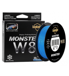 MULTI FIBRA 8 FILI GEM BLUE LB 100 MM 0,50 MT 500 BRAID 8 FILI MONSTER W8 KG 45,5