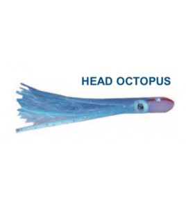 Artificiale head Octopus Blue Bianco cm 10 Gr 10