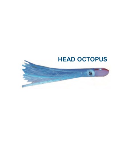 Artificiale head Octopus Blue Bianco cm 12 Gr 18