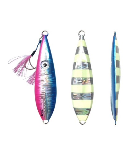 ARTIFICIALE SLOW JIGGING LURES ATS SLUP 100 GR RAIBOW GLOW