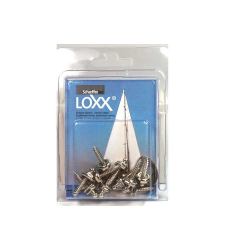 10 VITI MORDENTI LOXX - TENAX IN BLISTER H 12 MM