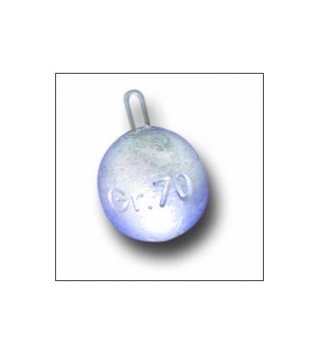 PIOMBO GR 150 BOLENTINO SFERA CON ANELLO INOX PIOMBO TECNICO