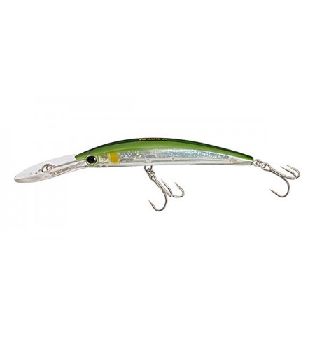 ARTIFICIALE TRAINA YO-ZURI CRYSTAL 3D MINNOW DEEP DRIVER 130 MM Green Silver