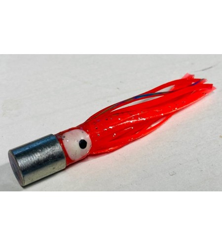 Kona Artificiale Traina in Testa Lega Gonna Silicone Orange cm 6