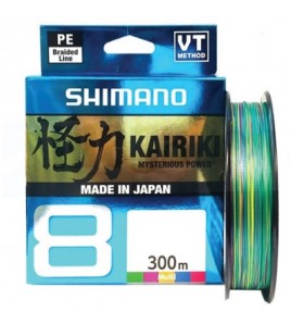 Trecciato Shimano Kairiki 8 300 mt Multi Color 0.100mm/6.5kg