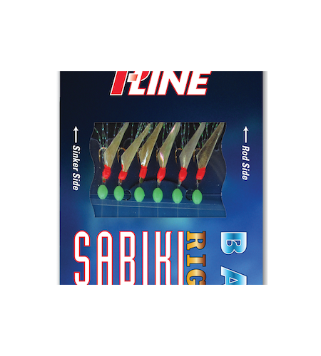 SABIKI P-LINE GOLD HOOKS MYLAR SABIKIS 12