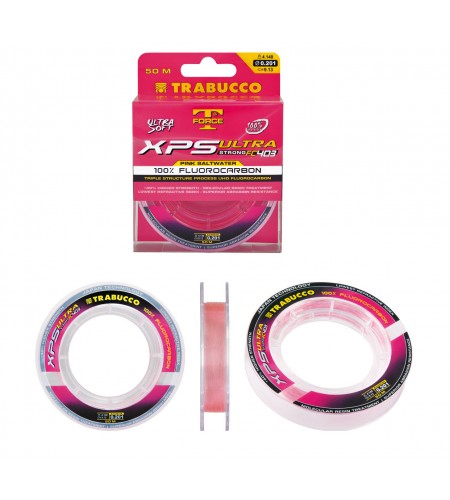 FLUOROCARBON MM 50 LB 39,53TRABUCCO T-FORCE XPS ULTRA STRONG FC 403 PINK SALTWATER MT 30