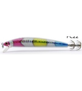 Artificiale Traina Maria Princess Calamari 100 mm Colore PC22 490 GLOW RAINBOW