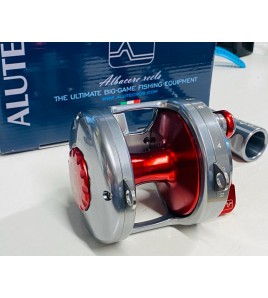 MULINELLO ALUTECNOS GORILLA 20 V LBS COLORE GUNN METAL RED BY ZAMBOFISHING