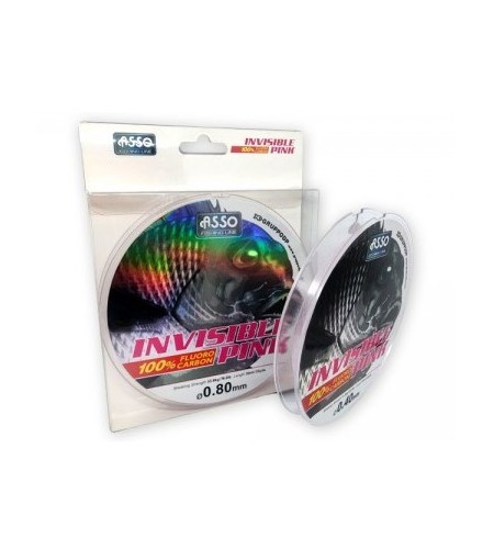 FILO ASSO INVISIBLE PINK MM 40 LB 24,9 MT 30 FLUOROCARBON