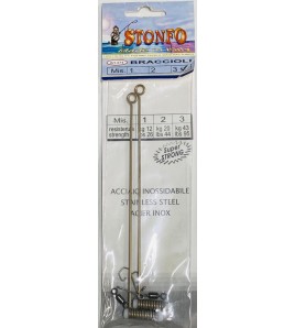 BRACCIOLI BOLENTINO PROFONDITA' INOX STONFO MISURA 3 KG 43 LBS 95