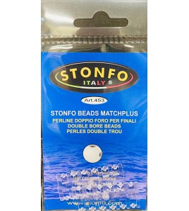 PERLINA DOPPIO FORO STONFO BEADS MATCHPLUS MIS MM 2,6 TRAVE 0,40 FINALE 0,30