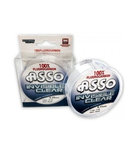 FILO ASSO ASSO INVISIBLE CLEAR MM 50 LB 31,3 MT 50 FLUOROCARBON
