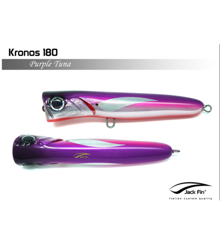 ARTIFICIALE POPPER JACK FIN KRONOS 180 GR 88 COLORE PURPLE TUNA