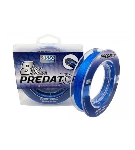 ASSO PE 8X PREDATOR 91,7 LB PE 8,0 TRECCIATO BLUE MT 300