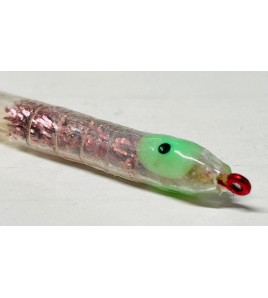 Artificiale Silicone Tuna Killer Clear Rosso cm 8