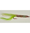 Artificiale Silicone Dorado Killer Clear Grenn Rosso cm 8 amo red