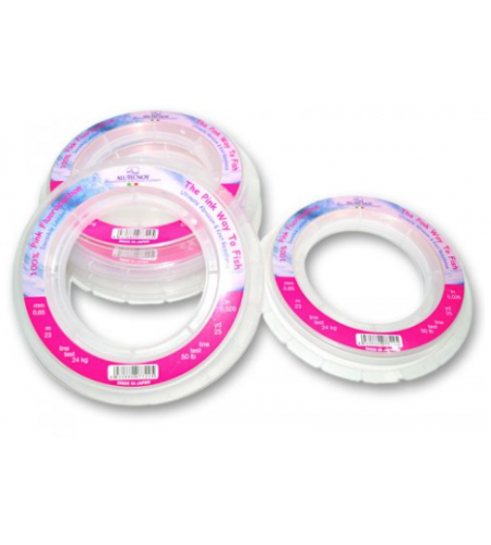 FILO PINK 50 LB FLUOROCARBON 25 MT ALUTECNOS