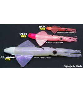 ARTIFICIALE SILICONE CALAMAR JLC IKA GR 40 COLORE PIRATES ROSA