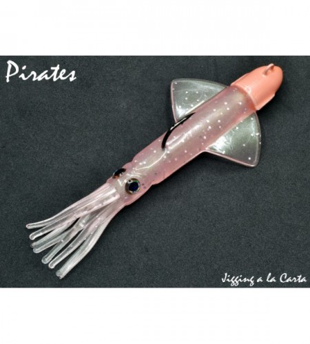 ARTIFICIALE SILICONE CALAMAR JLC IKA GR 40 COLORE PIRATES ROSA