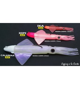 ARTIFICIALE SILICONE CALAMAR JLC IKA GR 40 COLORE PINK FLASHES
