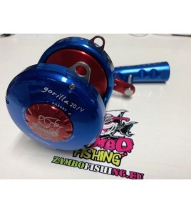 MULINELLO ALUTECNOS GORILLA 20 V LBS COLORE BLUE RED BY ZAMBOFISHING