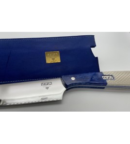 Coltello Acciaio DORADO SASHIMI Cm 31 in RWL 34 ZFA BLU WHITE high quality' Made in Italy 100%