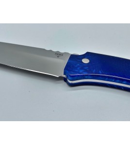 Coltello Acciaio WAHOO SPELUCCHIO 11 LAMA Cm 11 in RWL 34 ZFA BLU WHITE high quality' Made in Italy 100%