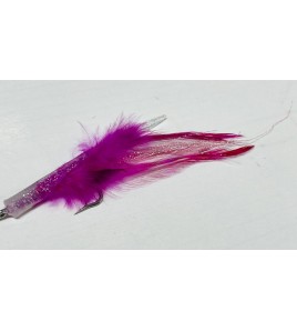 Artificiale Silicone Tuna Kona White Pink Purple Cm 9