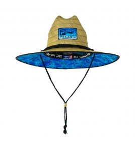 CAPPELLINO PELAGIC BAJA STRAW FISHING HAT DORADO HEX BLUE